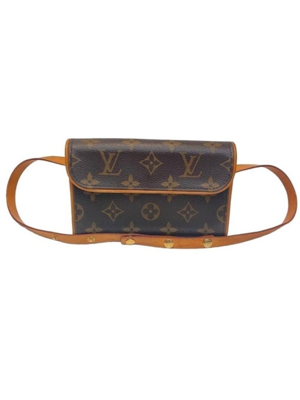LOUIS VUITTON MONOGRAM POCHETTE FLORENTINE BUM BAG FL0073 / FL0093 Authenticated